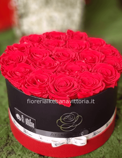 Rose stabilizzate in scatola luxury